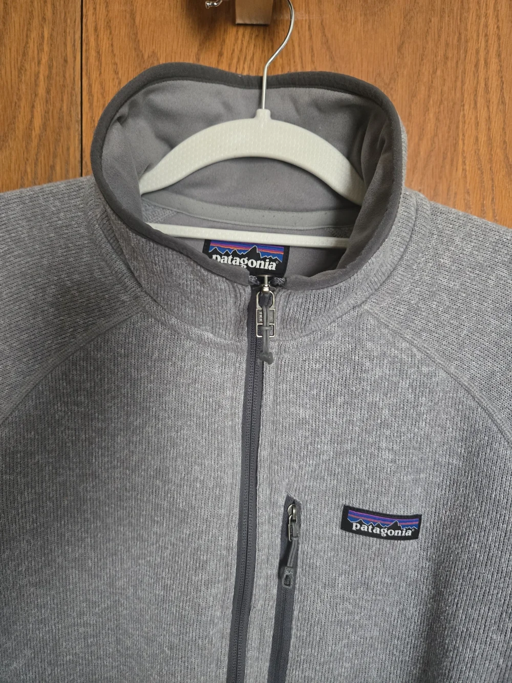 Patagonia Better Sweater Mens L Gray 1/4 Zip Fleece Pullover Chest Pocket